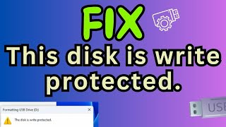 How to Format a USB Flash Drive using Command Prompt in Windows quotThe disk is write protectedquot Fix [upl. by Airpal]