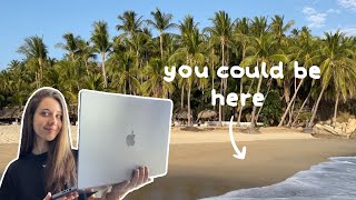 How to BECOME A DIGITAL NOMAD for beginners  Full Tutorial 🏝💻 remote jobs taxes where to start [upl. by Deste]