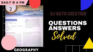 class 7 Inside our earth social science  Dj nath creation  cbse NCERTSchand school Solutions [upl. by Ydderf1]