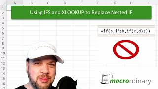 Stop Using Nested IF Use IFS and XLOOKUP Instead [upl. by Thurber698]