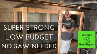 How To Build Storage Shelves  Easy Build [upl. by Noy]