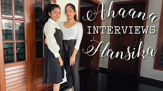 Ahaana INTERVIEWS Hansika  Garden Diaries  Ahaana Krishna  Hansika Krishna [upl. by Mahalia]