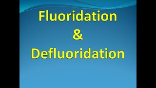 Defluoridation  Fluoridation  Water Treatment Process  Nalgonda technique [upl. by Idur281]