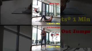 Heel TapsIn amp Out Jumps muscletoningexercises fatburningworkoutforwomen everydayfitness [upl. by Aicilf]