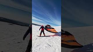 Wing Surfing im Schnee [upl. by Nogras]