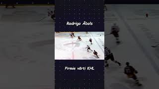 Rodrigo Ābols Pirmie Vārti KHL latvia [upl. by Bekelja]