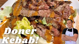 Homemade Doner Kebab Recipe  Better Than A Takeaway [upl. by Nosahc]