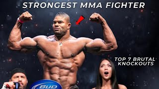 Strongest MMA Fighter  Top 7 Brutal Knockouts Against Monsters [upl. by Schulein563]