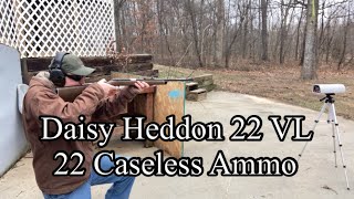 Daisy Heddon 22 VL  22 Caseless Ammo [upl. by Eendyc]