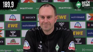 Vor Werder Bremen gegen den 1 FC Köln Die Highlights der Pressekonferenz in 1899 Sekunden [upl. by Dawson78]