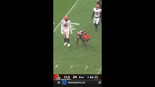 Daxton Hill with a Tackle For Loss vs Cleveland Browns [upl. by Gardal]