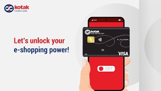 Enable online transactions on your credit card through your Kotak mobile banking app [upl. by Nwahsud580]