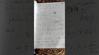 Ampere Law for non steady current  Maxwell Equations  physics shorts maxwellequations ampere [upl. by Aldus361]