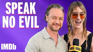 How SPEAK NO EVILs James McAvoy and Mackenzie Davis Blend Humor With Horror  IMDb [upl. by Otanutrof562]