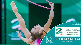 Stiliana Nikolova BUL  AroHoop  FINAL INDIVIDUAL  Budapest EC 2024 [upl. by Ingunna]