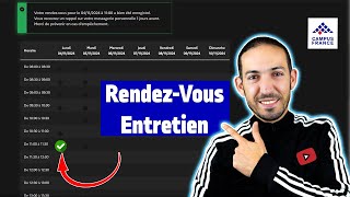 Comment Prendre RendezVous Entretien Campus France طريقة حجز موعد للمقابلة [upl. by Omsare]