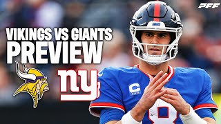 Vikings vs Giants Week 1 Preview  PFF [upl. by Leirua511]