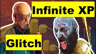 INFINITE XP GLITCH in God of War Ragnarok Rift Farm Labour Hacksilver too godofwarragnarok [upl. by Livi]