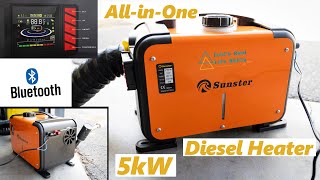 5kW Diesel Heater with Bluetooth and Automatic Altitude Compensation sunsterofficial [upl. by Rostand718]