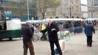 Bible basher is told to SHUT UP by traders in STAFFORD [upl. by Bradleigh]