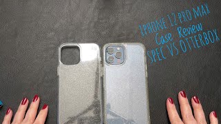 iPhone 12 Pro Max Spec VS Otterbox case Review [upl. by Notnek]