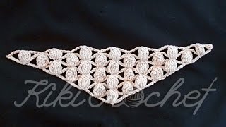 Crochet Bobble Stitch Shawl [upl. by Norvall]