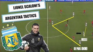 The Technical Brilliance Of Argentina  Lionel Scalonis Argentina Tactics Explained [upl. by Rene]