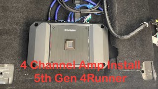 4 Channel Amp Install 5th Gen 4Runner  CarTrimHome T10v2 [upl. by Friend]