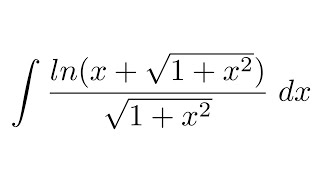 Integral of lnxsqrt1x2sqrt1x2 substitution [upl. by Ally253]