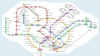 Singapore MRT Network Map August 2021 [upl. by Fernando466]