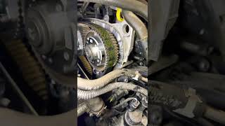 How To Tell If A Timing Belt Is Messed Up mechanic automobile automotive [upl. by Airahs]