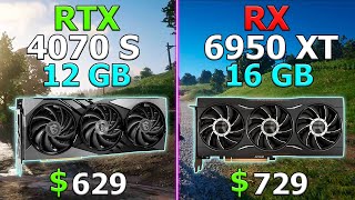 RTX 4070 Super vs RX 6950 XT  Test in 10 Games [upl. by Manheim538]