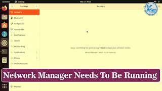 ✅ How To Fix Network Manager Needs To Be Running On Ubuntu [upl. by Loralee393]