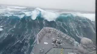 Ships in Storms  10 TERRIFYING MONSTER WAVES Hurricanes amp Thunderstorms at Sea [upl. by Mattah]