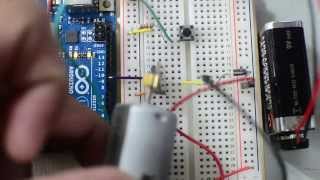 Arduino Starter Kit Projects  Project 09  Motorized Pinwheel [upl. by Letizia]