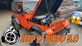 رانجلر تيربو 😱 الصوت خيال 🔥 jeep yj turbo 40 [upl. by Glenden950]