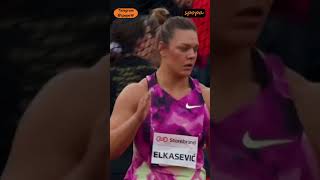 Sandra ELKASEVIĆ 🇭🇷❤️❤️ 2024 Bislett Games spopaW shorts athletics viral [upl. by Naek]