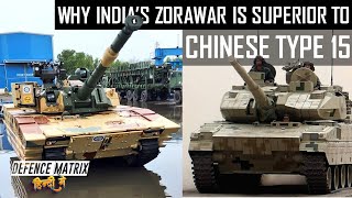 Why Indias Zorawar is superior to Chinese Type 15  हिंदी में [upl. by Aitnuahs]