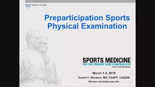 Considerations in the Sports Preparticipation Physical Exam by Daniel P Montero MD  Preview [upl. by Iams]