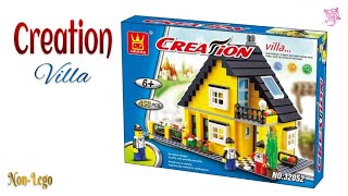 Marble Vlog NonLego Bi playing creation villa no32052 wange toys  03 [upl. by Lotsyrc]