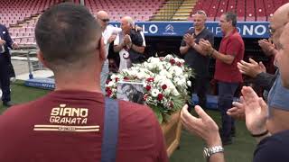 Salernitana allArechi lultimo giro di campo di Gianni Novella [upl. by Phiona]