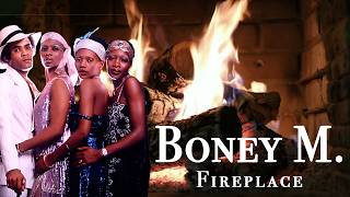 Boney M  Music for Heaven Fireplace  Christmas Video [upl. by Ariane]