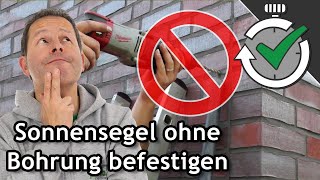 Sonnensegel ohne bohren befestigen Wie geht das  Quick Tips ☀️ Pina [upl. by Genaro]