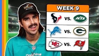 Predicting Every Week 9 NFL Game [upl. by Nyllewell]