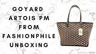 Goyard Artois PM Unboxing  From Fashionphile [upl. by Nalak]