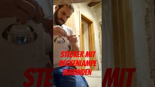 Deckenlampe mit dem Stecker verbinden youtubecreatorcommunity [upl. by Adnik480]