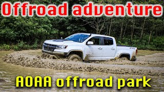 First time OFFROADING and it was awesome  AOAA Blue and Green trails  Chevy Colorado zr2 [upl. by Areta]