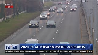 Radar  2024es Autópályamatrica kisokos 20240109  HÍR TV [upl. by Iover]