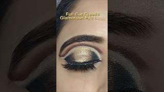 Glamorous Eye Makeup fullcutcrease shorts ytshorts youtubeshorts viralshorts trending reels [upl. by Seyer387]