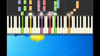 Cat Stevens moonshadow Piano tutorial by Synthesia [upl. by Marcellina621]